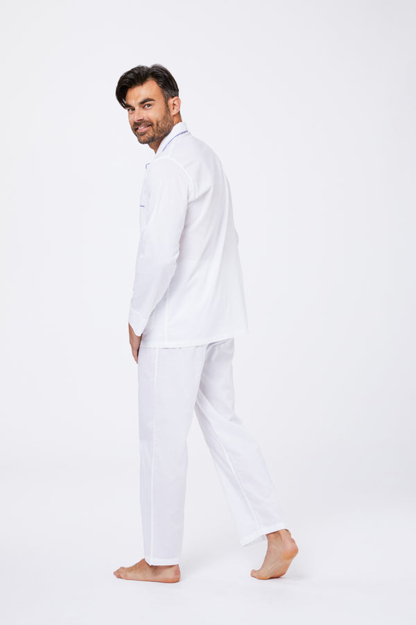 Pyjama en coton blanc
