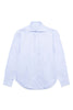 Camicia Celeste Cotone Oxford Unito Collo Francese